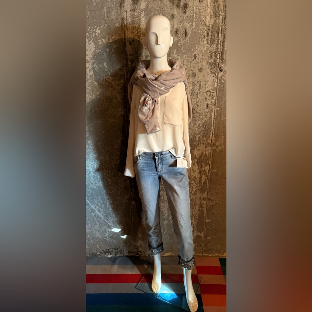 OAK + FORT Cream Blouse